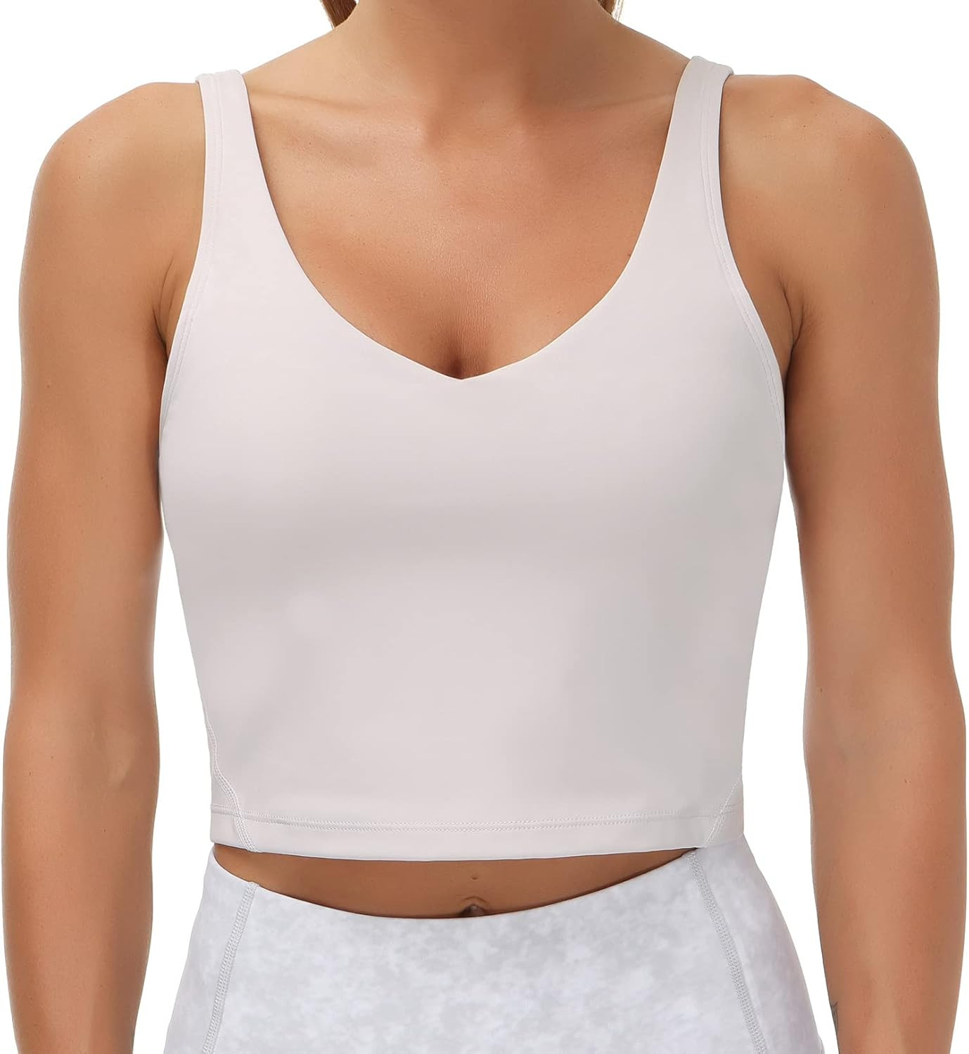 Women’s Longline Sports Bra Wirefree Padded Medium Support Yoga Bras Gym Running Workout Tank T... | Amazon (US)