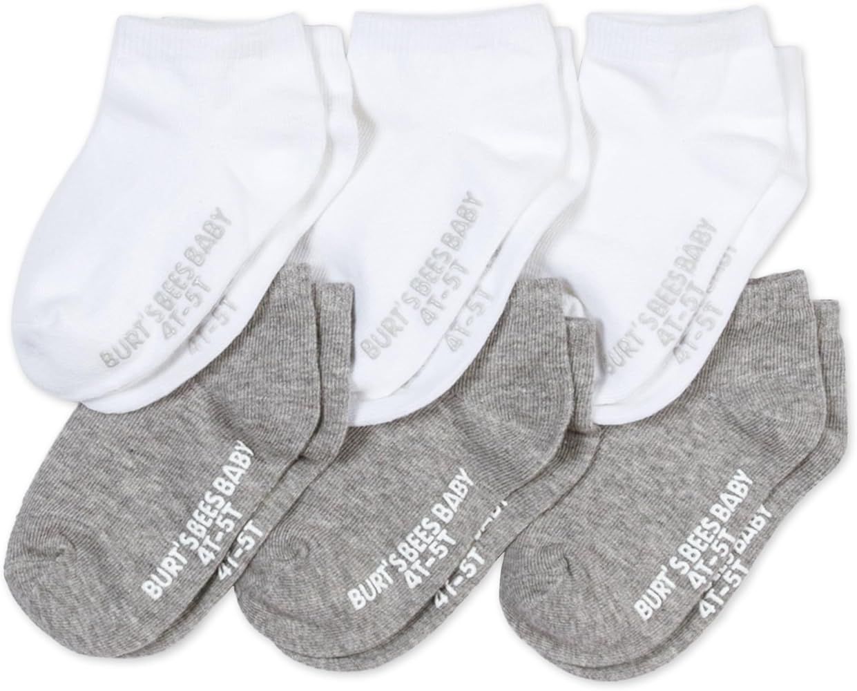 Burt's Bees Baby Baby Socks, 6-Pack Ankle Or Crew with Non-Slip Grips, Made with Organic Cotton | Amazon (US)