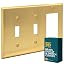 Rio Salto BRASS Signature Collection Metal Gold Combination Toggle Switch and Duplex Receptacle M... | Amazon (CA)