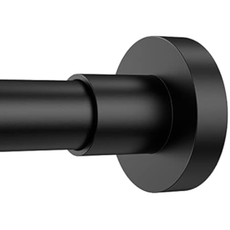 Ivilon Tension Curtain Rod - Spring Tension Rod for Windows or Shower, 54 to 90 Inch. Black | Amazon (US)
