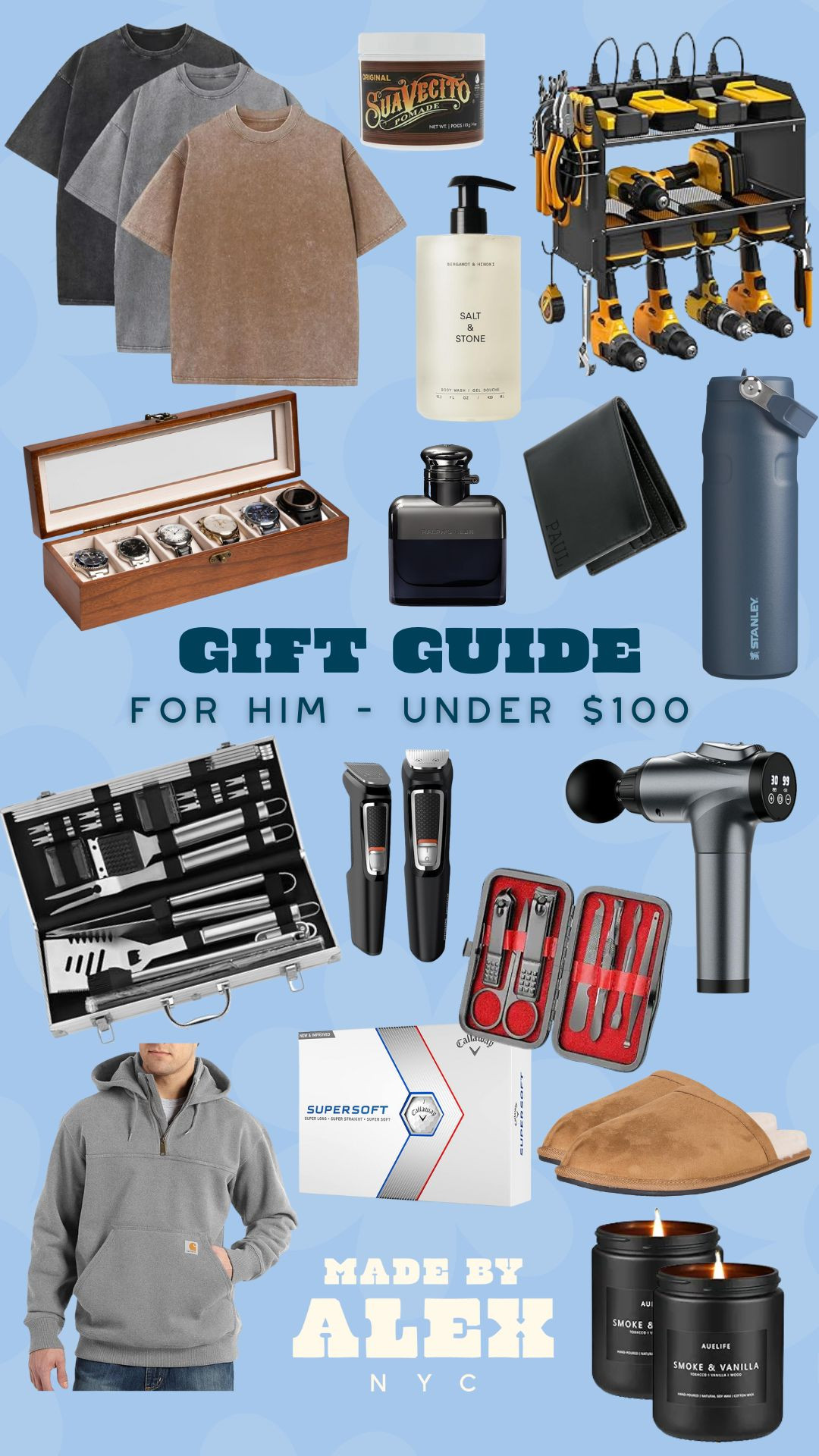 Gift Guide for Him - Under $100

Gifts for dad, gifts for husband, gifts for boyfriend, Amazon gifts, Christmas gifts for him

#LTKGiftGuide #LTKMens #LTKHoliday