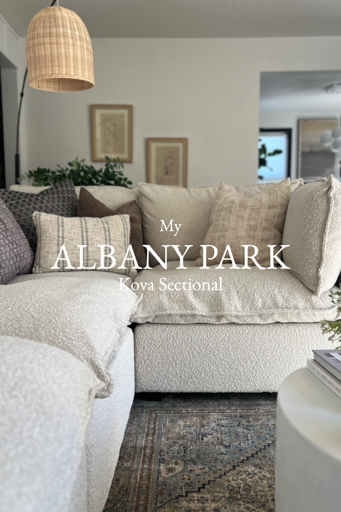 The Kova Sectional by Albany Park 

You guys my dream sofa has arrived! The Kova Sectional from @albanypark is like laying on an actual cloud. I have two dogs and I can barely get there off this couch! With stain resistant fabric this is the perfect sofa if you have children or pets 🤍

With endless configurations, the Kova sectional is completely modular making it the ideal sofa for our smaller living room. I absolutely love the Alabaster Bouclé fabric as seen here that is 100% cruelty free and made from vegan materials right here in the USA. 

This sectional was also so easy to put together and has so many amazing features such as non slip backing, extra fluffy cushions made with hypoallergenic microfiber fill, removable covers making it a breeze to clean, and brackets that hold the couch in place, this sectional is the perfect place to take a nap!

#LTKHome