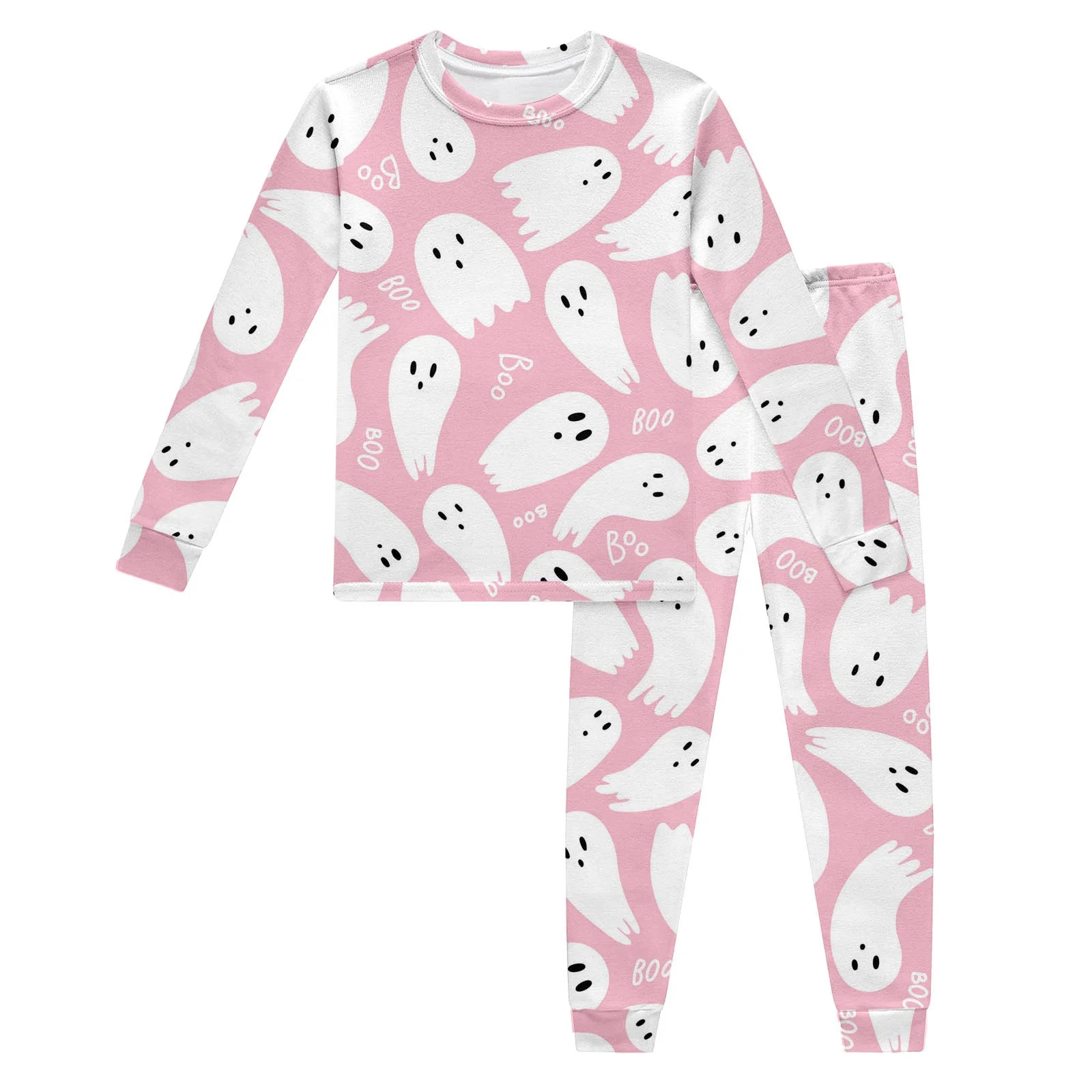 Chenglor Halloween Pajamas For Girls Boys Ghost Long Sleeve Top Trousers Long Sleeve Pajamas Comf... | Walmart (US)