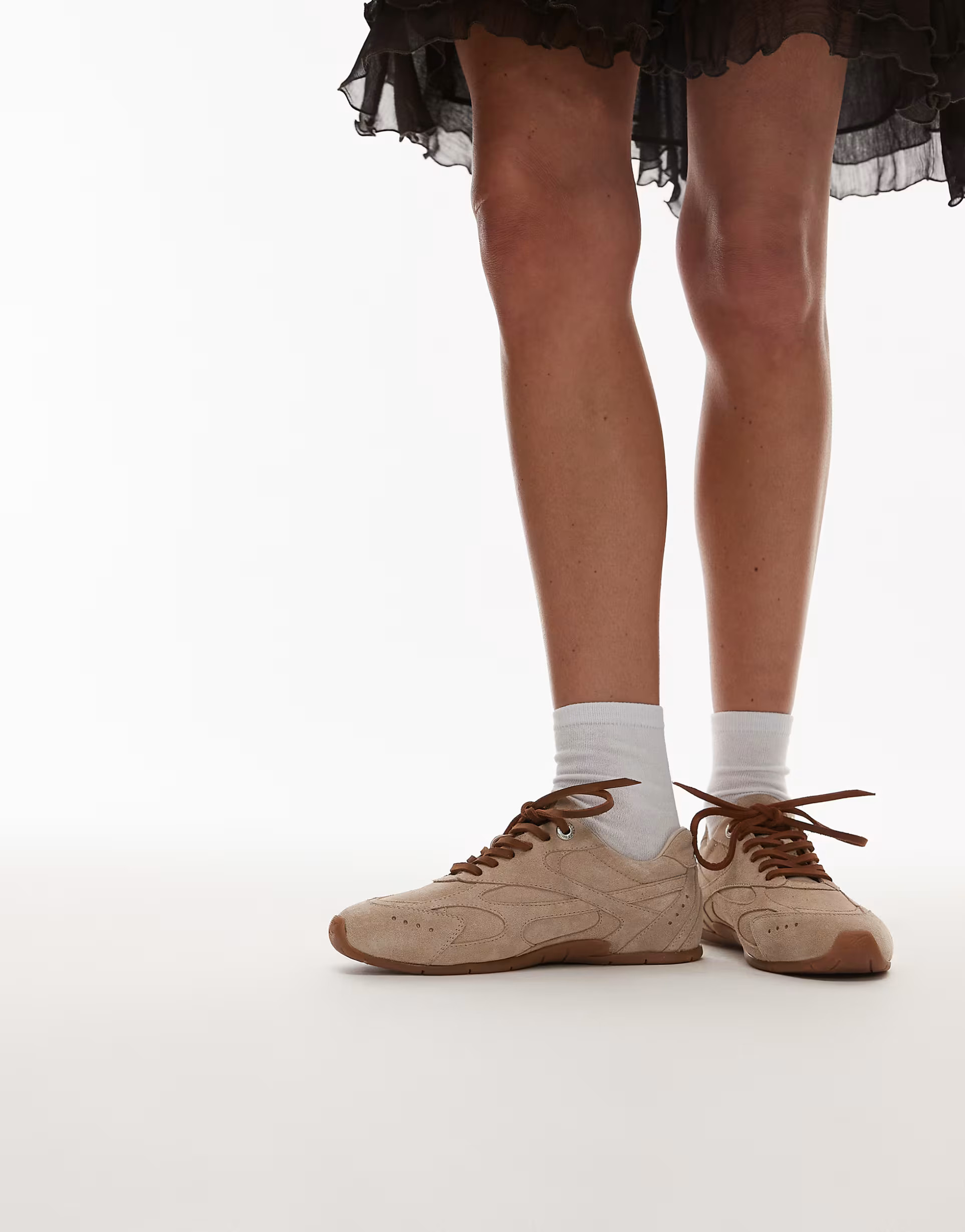 Bronx Myr-aa trainers in oatmilk vintage suede | ASOS | ASOS (Global)