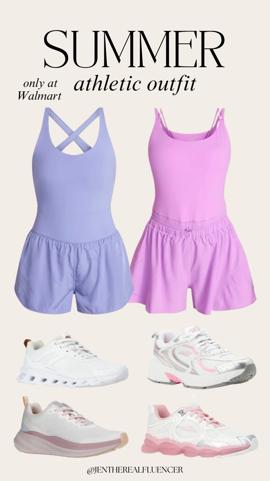 Walmart has the CUTEST little workout romper sets. Perfect for summer and so nice to not have to think much about your outfit 💓

#LTKfitnessgoals #LTKootd #LTKActive