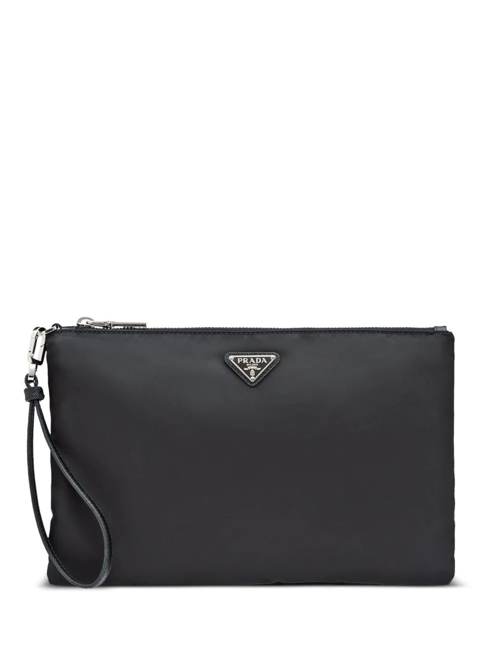 Prada Re-Nylon triangle-logo Clutch Bag  - Farfetch | Farfetch Global