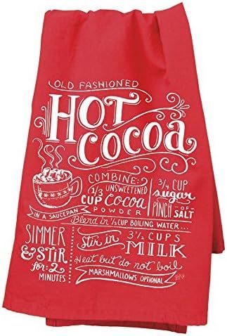 Primitives by Kathy Christmas Chalk Art Kitchen Towel, Hot Cocoa | Amazon (US)