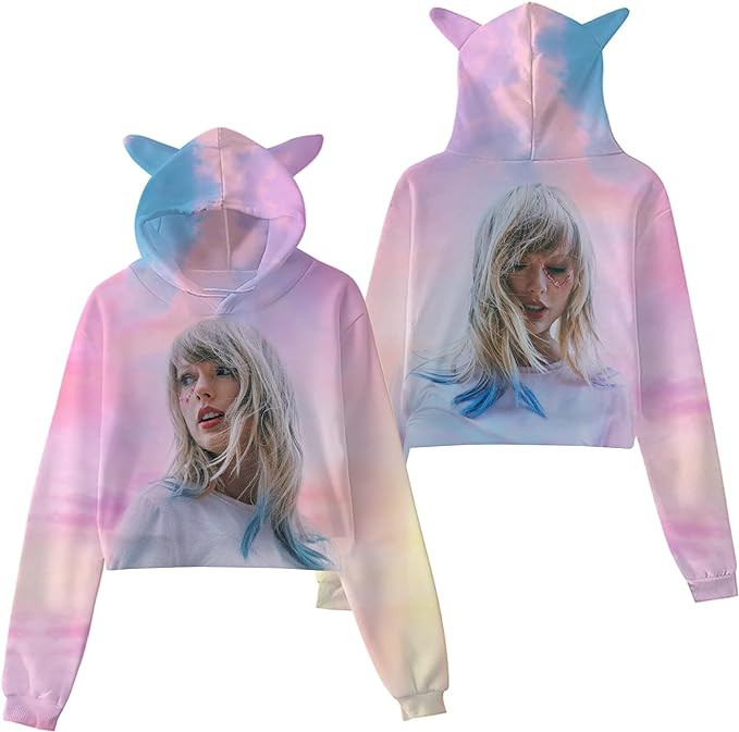 Woman Hoodie 3D Print Sweatshirt Cropped Hooded Fashion Merch For Music Lover | Amazon (US)