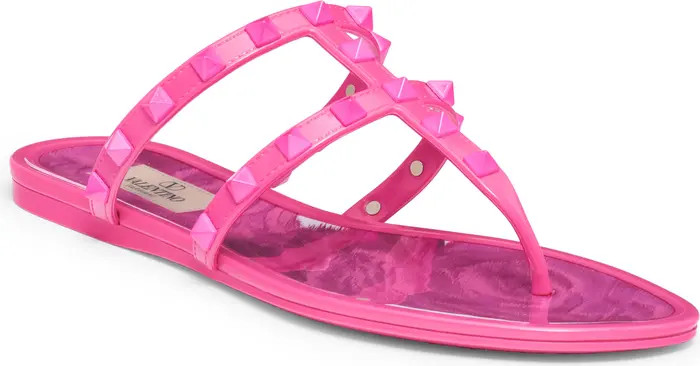 Rockstud T-Strap Sandal (Women) | Nordstrom