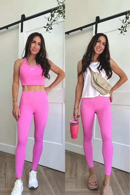 The perfect summer pink! This Nike set is an instant mood lifter.
Sz med sports bra, xs leggings
Love with these Sneakers tts, however I wore it to Pilates last week with a little tank and my go to Gucci slides 
Ltkstyletip
Activewear 


#LTKSeasonal #LTKOver40 #LTKFitness