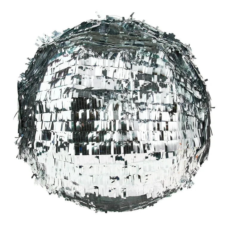 Silver 3D Disco Ball Party Pinata, 12", by Way To Celebrate | Walmart (US)