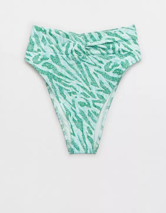 Aerie Twist High Cut Cheeky Bikini Bottom | American Eagle Outfitters (US & CA)