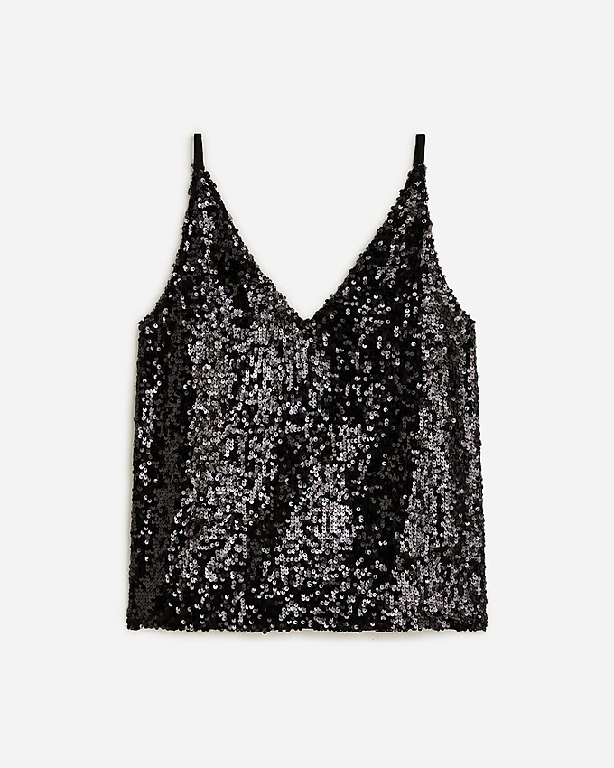 Collection Carrie V-neck camisole in sequin | J. Crew US