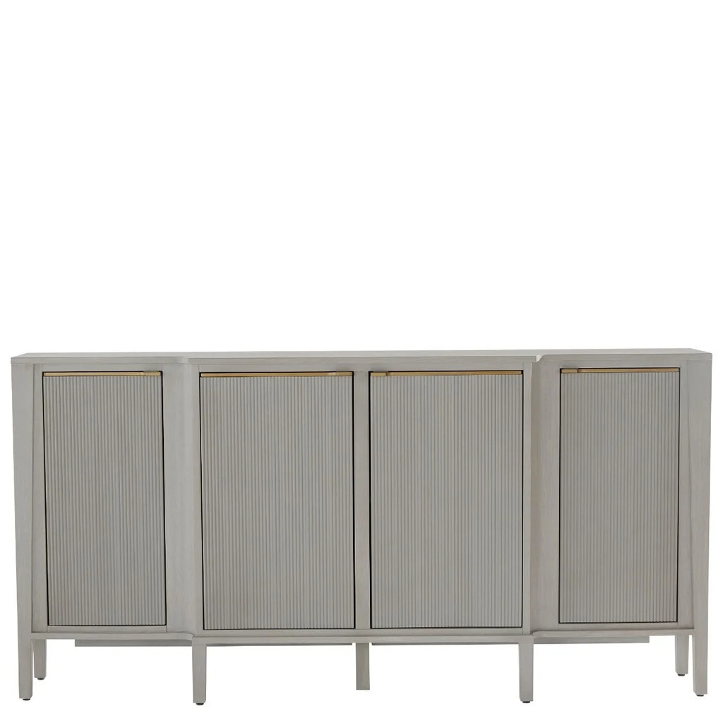 Leary Sideboard In Light Grey Cerused and Stained Gold | 1stopbedrooms