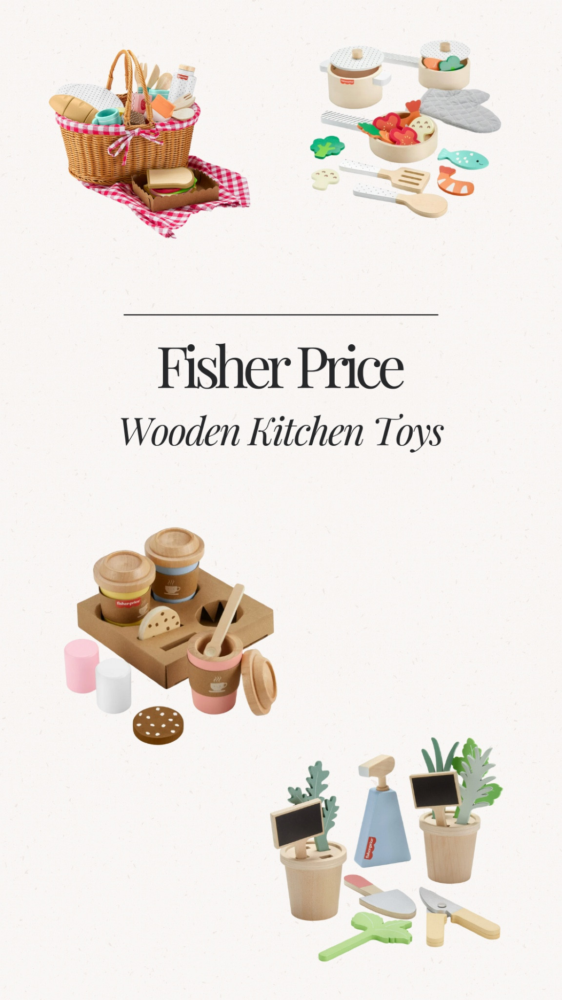 Fisher Price Wooden Kitchen Accessories 

#LTKKids
