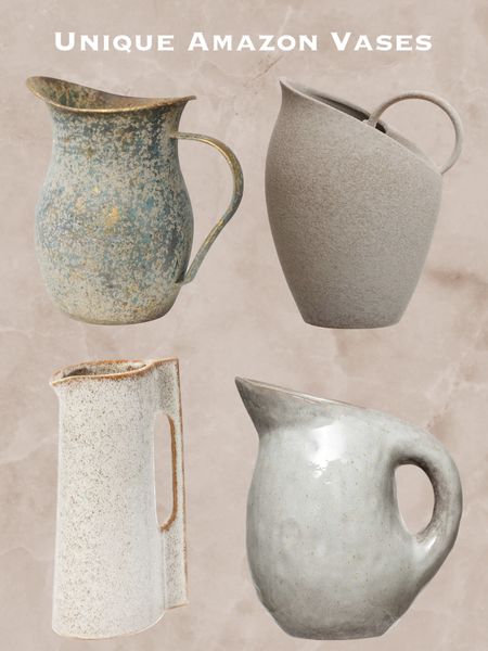 Unique vases/ pitchers from Amazon! 




Unique home decor, book vase, bookend vase, unique pitchers, farmhouse decor #LTKfindsunder50 #LTKhome

#LTKHome #LTKFindsUnder50 #LTKSeasonal