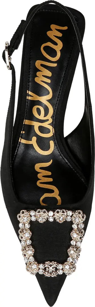 Kaitlyn Slingback Pointed Toe Kitten Heel Pump (Women) | Nordstrom Rack