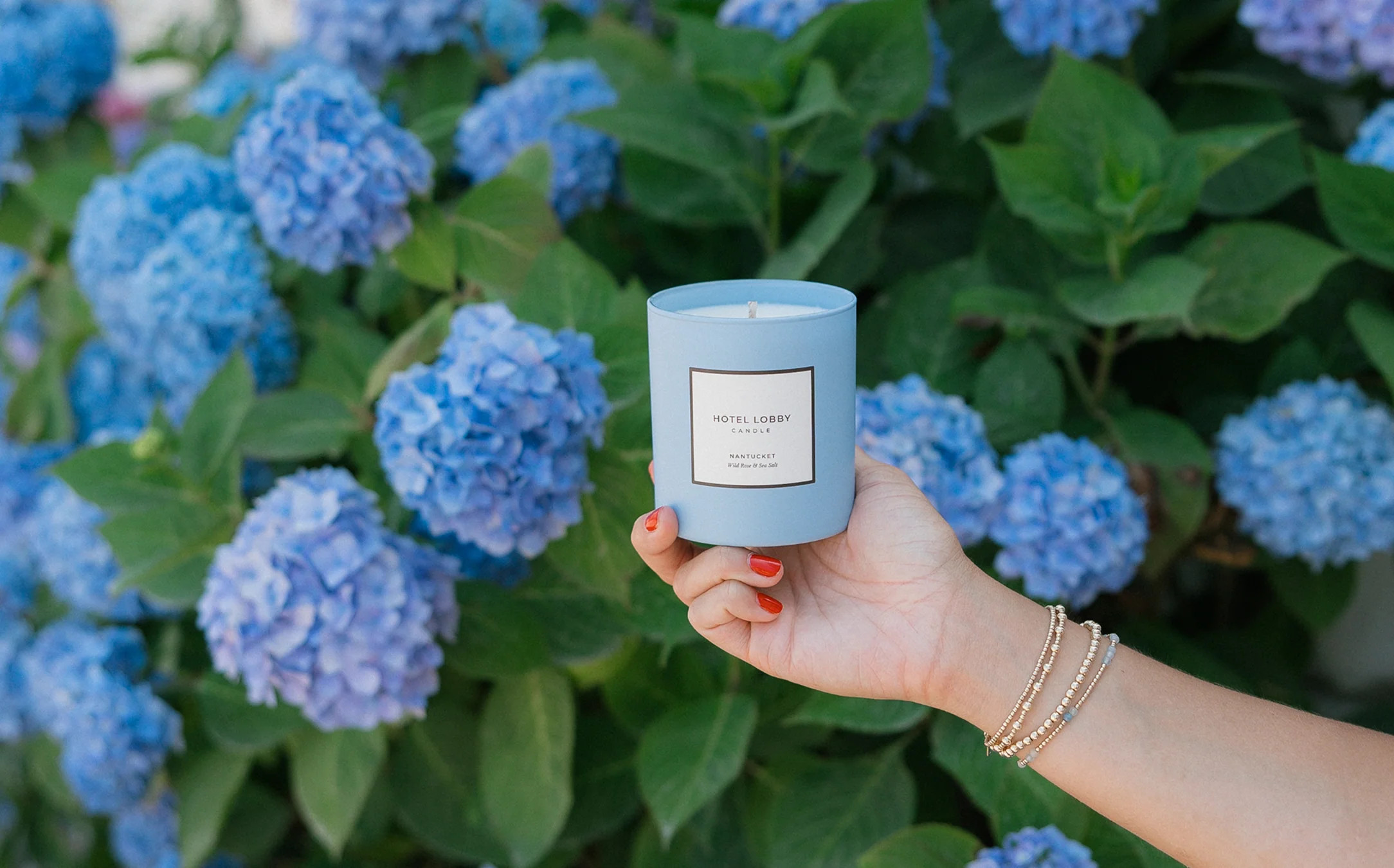 Nantucket Wild Rose & Sea Salt Candle | Hotel Lobby Candle