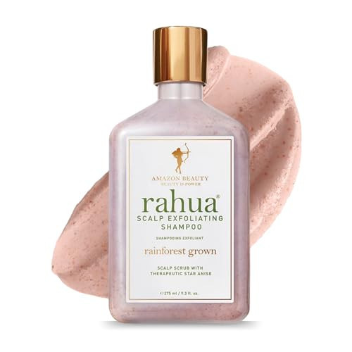Rahua Scalp Exfoliating Shampoo, Vegan, Gently Cleanses Scalp & Removes Buildup, Botanical Formula with Star Anise, Organic Mango & Passion Fruit, Cruelty-Free, Paraben & Sulfate Free, 9.3 Fl Oz | Amazon (US)