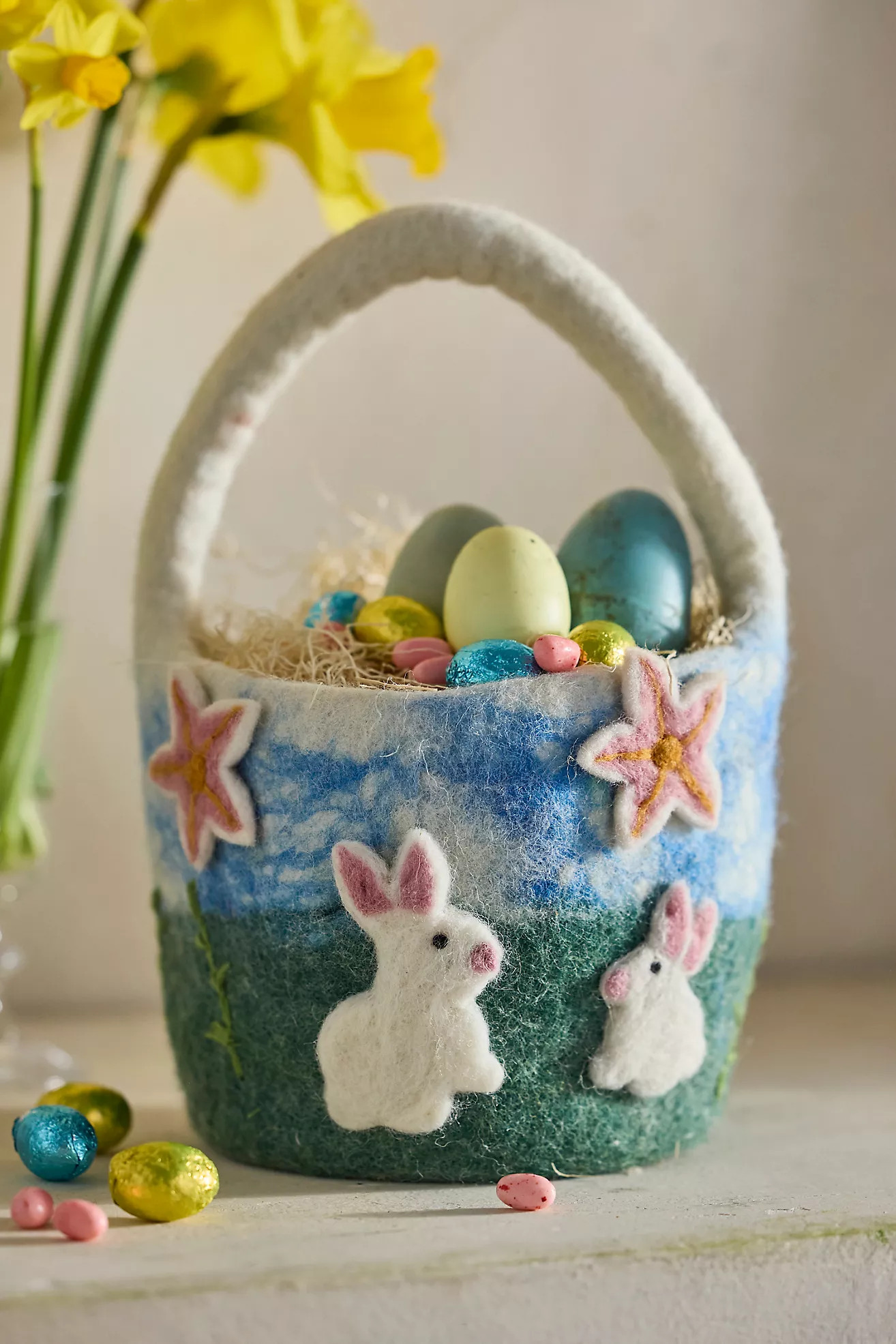 Felted Flower Basket | Anthropologie (US)