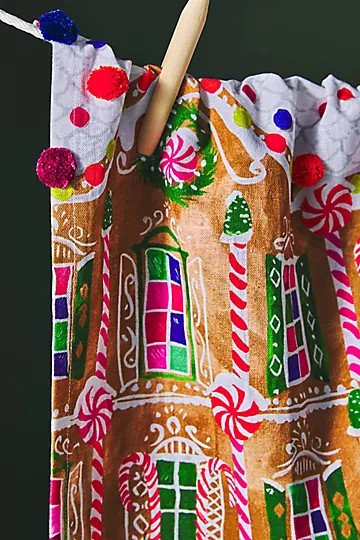 Gingerbread Lane Dish Towel | Anthropologie (US)