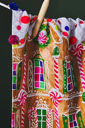 Gingerbread Lane Dish Towel | Anthropologie (US)