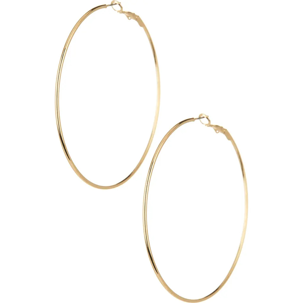 NORDSTROM RACK Basic 71mm Hoop Earrings in Gold at Nordstrom Rack | Nordstrom Rack