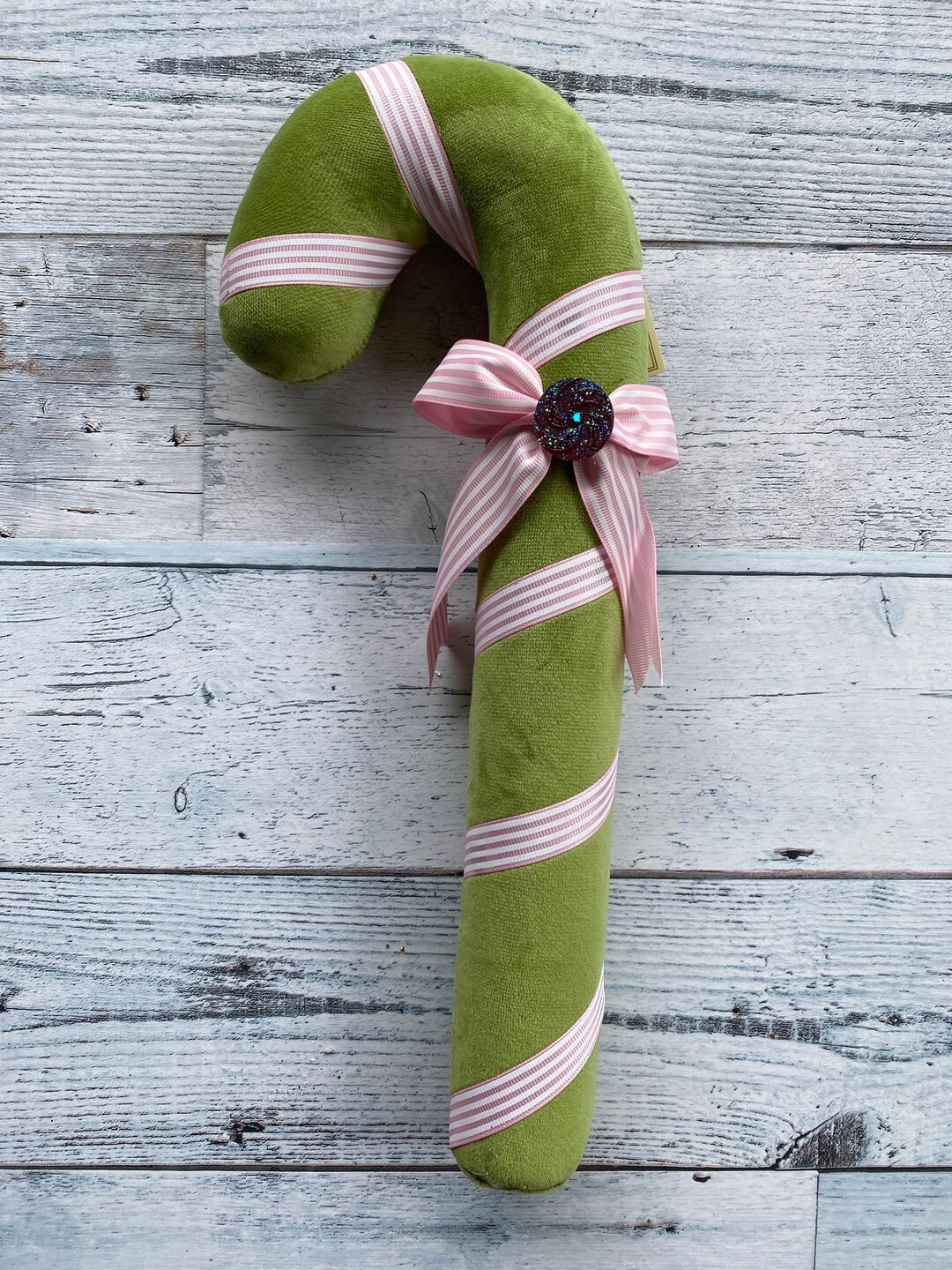 Candy Cane Ornament, 14” Candy Cane Ornament, Lime Candy Cane Ornament - Etsy | Etsy (US)