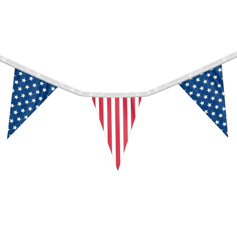 Promopatriot USA Flag Pennant Banner, 60 FT Long American String Flags, USA Triangle Flag Decorat... | Walmart (US)