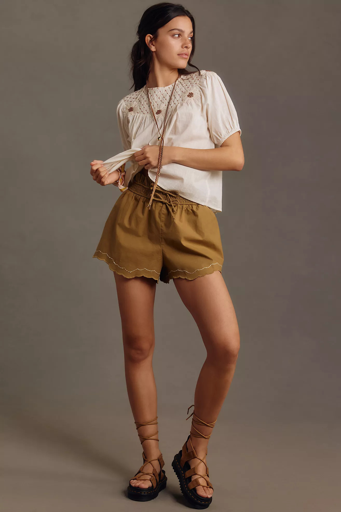 By Anthropologie Scallop-Hem Shorts | Anthropologie (US)