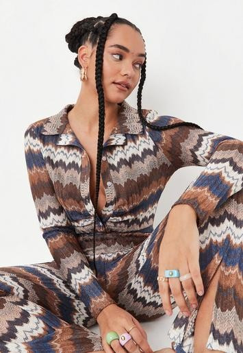 Missguided - Blue Co Ord Fitted Ruched Soft Knit Shirt | Missguided (UK & IE)