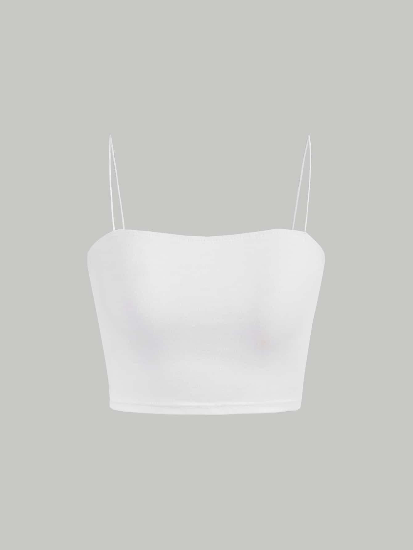 SHEIN MOD Solid Cami Crop Top | SHEIN