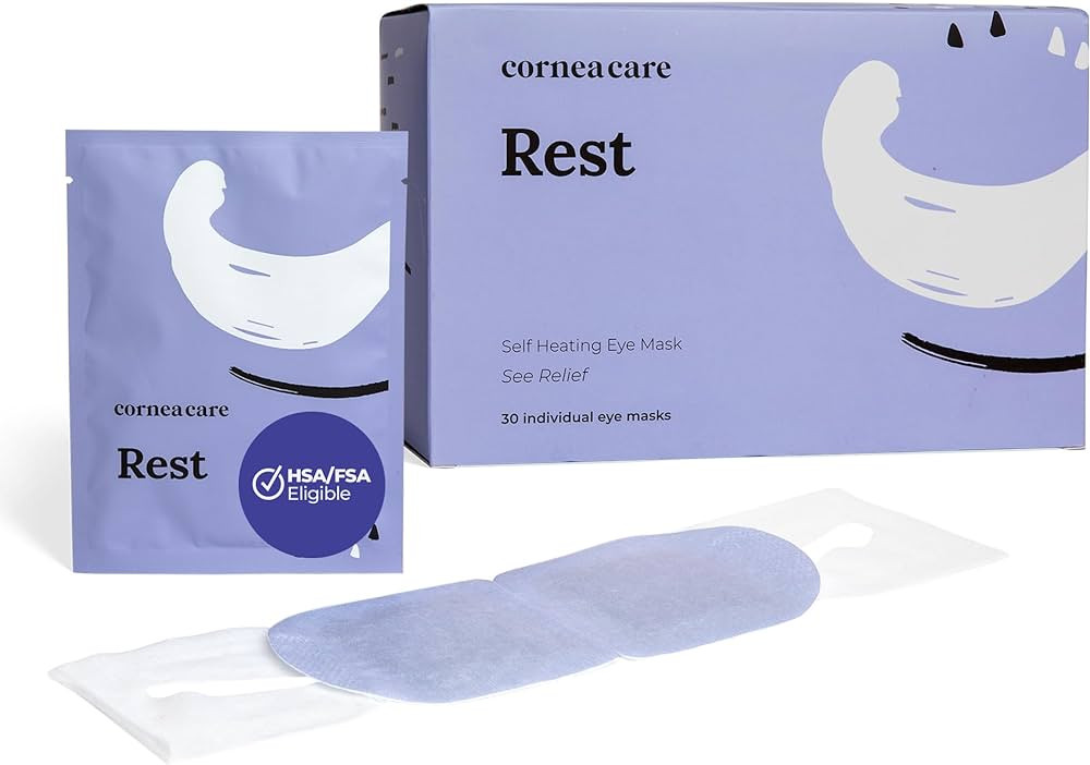 CorneaCare Rest: Self Heating Warm Compress for Dry Eyes | Heated Eye Mask for Fast Relief | No M... | Amazon (US)