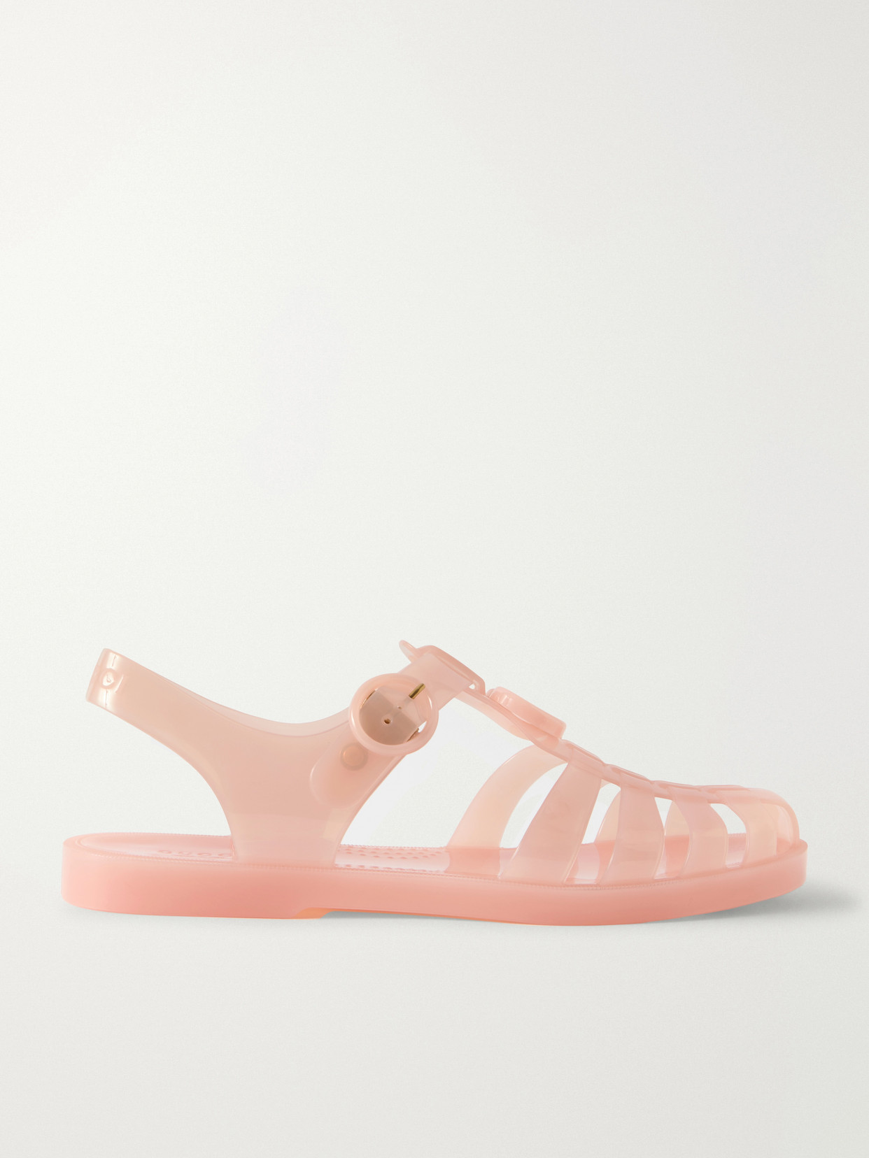 Gucci - Fisherman Embellished Rubber Sandals - Pink | NET-A-PORTER (US)