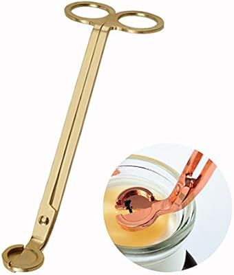 AimtoHome Candle Wick Trimmer Candle Wick Clipper Wick Cutter Scissor, Gold | Amazon (US)
