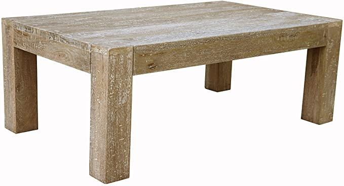 Balvan 48-inch Rectangular Distressed Mango Hardwood Coffee Table | Amazon (US)
