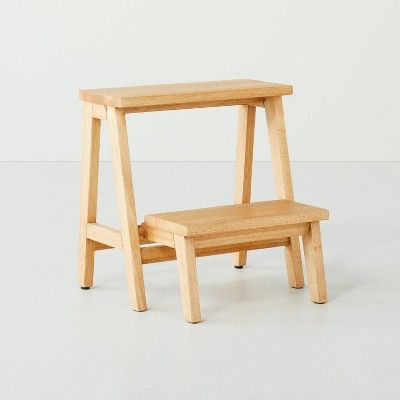 Wood Kitchen Step Stool Natural - Hearth &#38; Hand&#8482; with Magnolia | Target