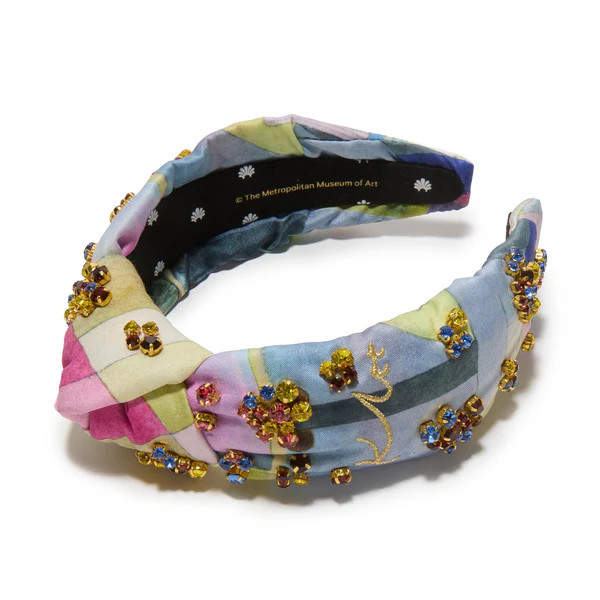 THE MET X LELE KNOTTED KLEE BLACK COLUMNS IN A LANDSCAPE EMBELLISHED HEADBAND | LELE SADOUGHI