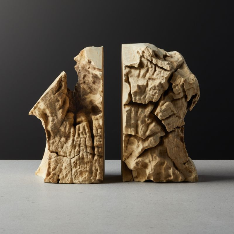 Teak Bookends Set of 2 + Reviews | CB2 | CB2