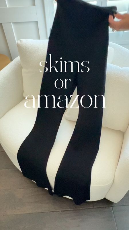 skims or amazon…these sets are delicious and soft and remind me of the jersey fold over pant set from skims that sells out over and over 
Amazon outfit idea 
Wearing a size small
I love how you can play with the fold of the pants to either show a little
Skin or none…super
Soft…these are delicious 



#LTKSeasonal #LTKstyletip #LTKVideo