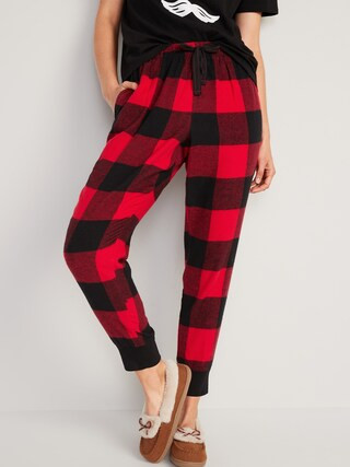 Printed Flannel Jogger Pajama Pants for Women | Old Navy (CA)