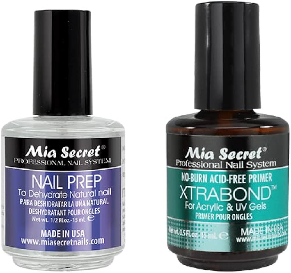 Mia Secret Professional Nail Prep pH Balance Dehydrator &amp; XtraBond Acid-Free Primer 0.5 oz + | Amazon (US)