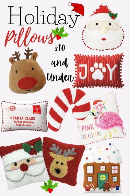 All $10 AND UNDER! The cutest Holiday pillows #LTKUnder25 #holidaydecor most from #walmart or #target

#LTKhome #LTKSeasonal #LTKHoliday #LTKGiftGuide