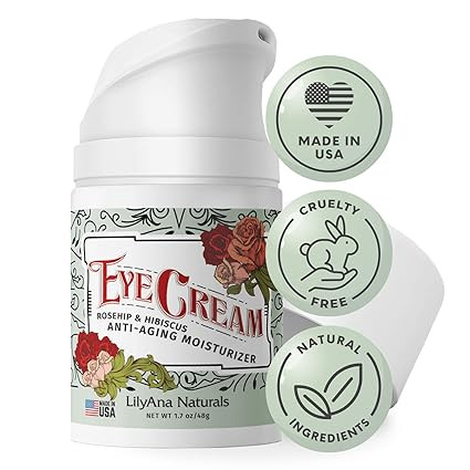LilyAna Naturals Eye Cream - 2-Month Supply - Made in USA, Eye Cream for Dark Circles and Puffine... | Amazon (US)