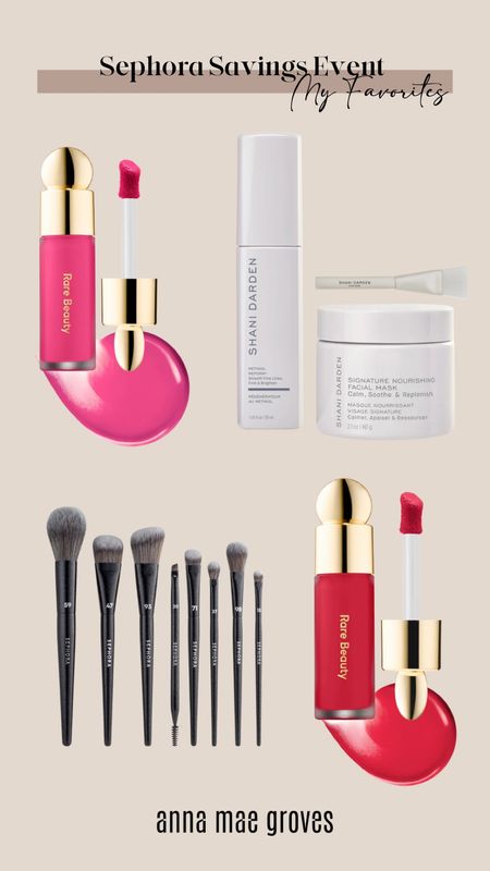 It’s that time of the year again for the Sephora Savings Event! Time to stock up on your favorites, buy gifts, or splurge on yourself. Some of my favorites are the Rare Beauty Soft Pinch Liquid Blush, the Shani Darden Retinol Reform, and the PRO 8-piece Face & Eye brush set from Sephora. 

Rouge Early Access 10/27-11/6 gets 20% off, Rouge Members get to bring a friend from 10/27-10/30

VIB Preferred Access 10/31-11/6 gets 15% off 

ALL Tiers 10/31-11/6 gets 10% off

#sephorapartner @sephora #sephorahaul  #TBD

#LTKover40 #LTKbeauty