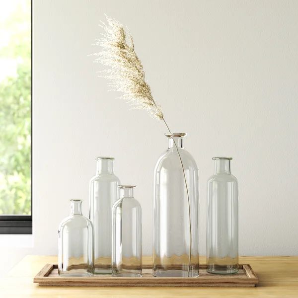 6 Piece Weside Clear Glass Table Vase Set | Wayfair North America