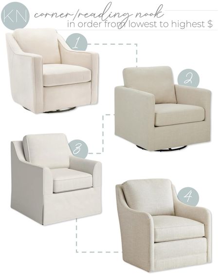 These on trend and classic upholstered swivel arm chairs are perfect for a reading nook, living room or any other home space. One is currently under $280 and they all ship for free! home decor seating living room decor bedroom decor Wayfair find

#LTKhome #LTKstyletip #LTKsalealert
