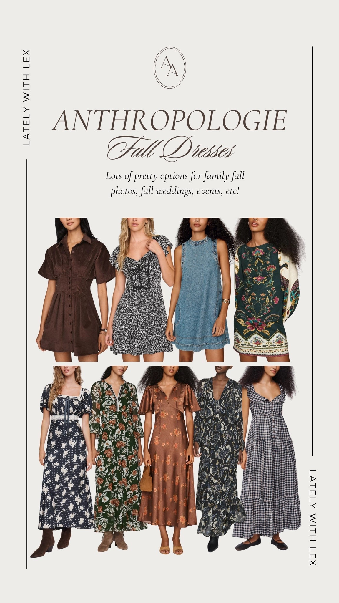 Fall dresses at Anthropologie- perfect for wedding guest dresses, family photos, fall events, etc!

#LTKSeasonal #LTKWedding #LTKootd