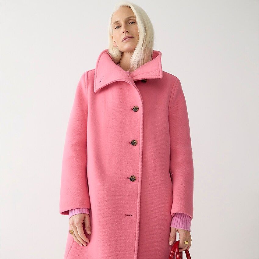 Petite villa coat in Italian stadium-cloth wool | J.Crew US