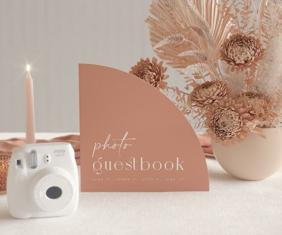 Arch Guestbook Polaroid Sign, Photo Guestbook Sign, Wedding Photo Guestbook Sign, Printable Photo... | Etsy (US)